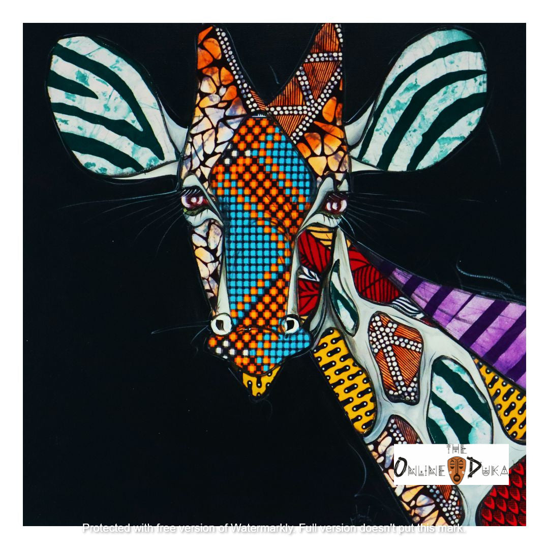 Paintings from Tanzania with Kitenge Mixed
