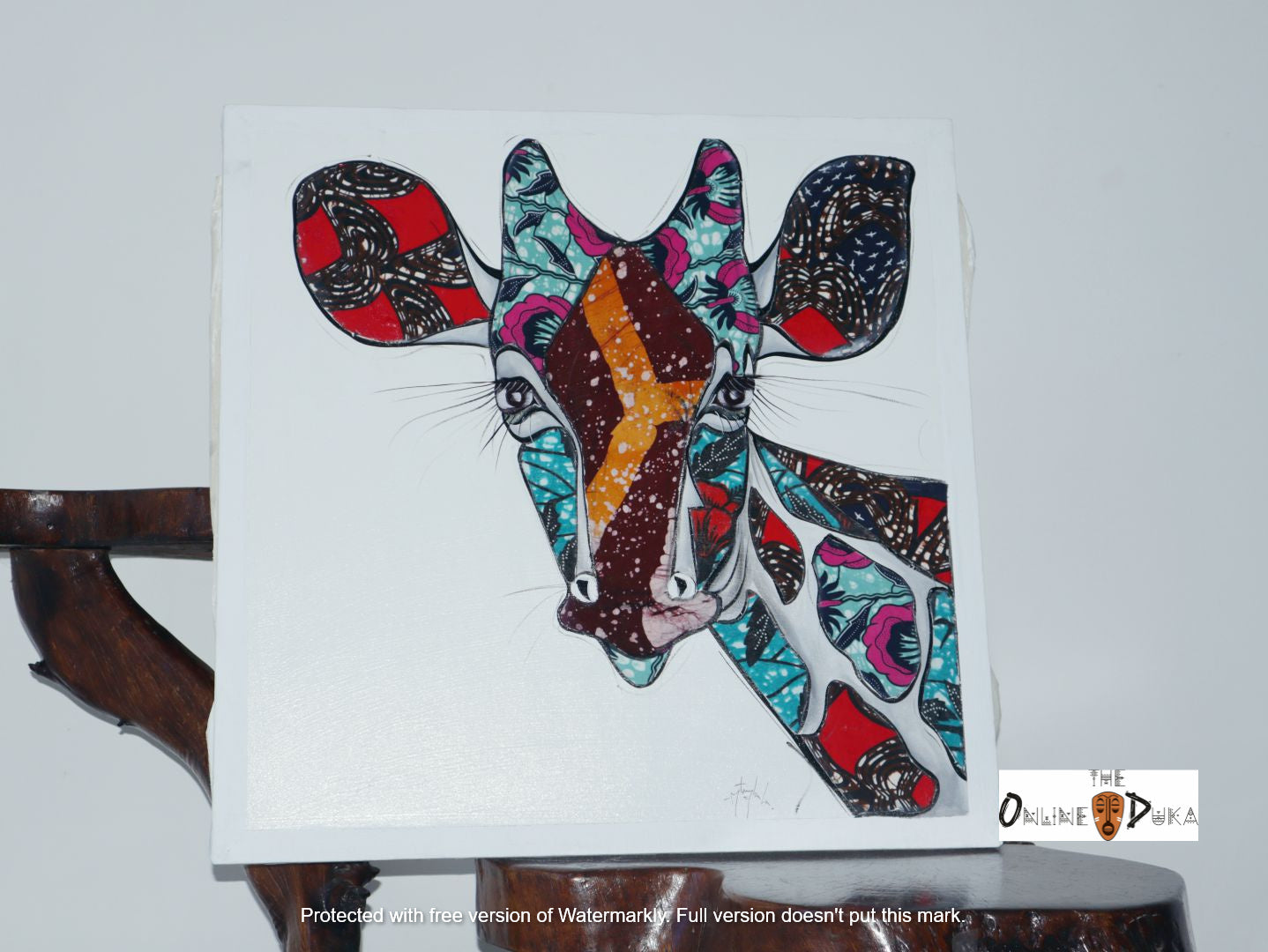 Paintings from Tanzania with Kitenge Mixed