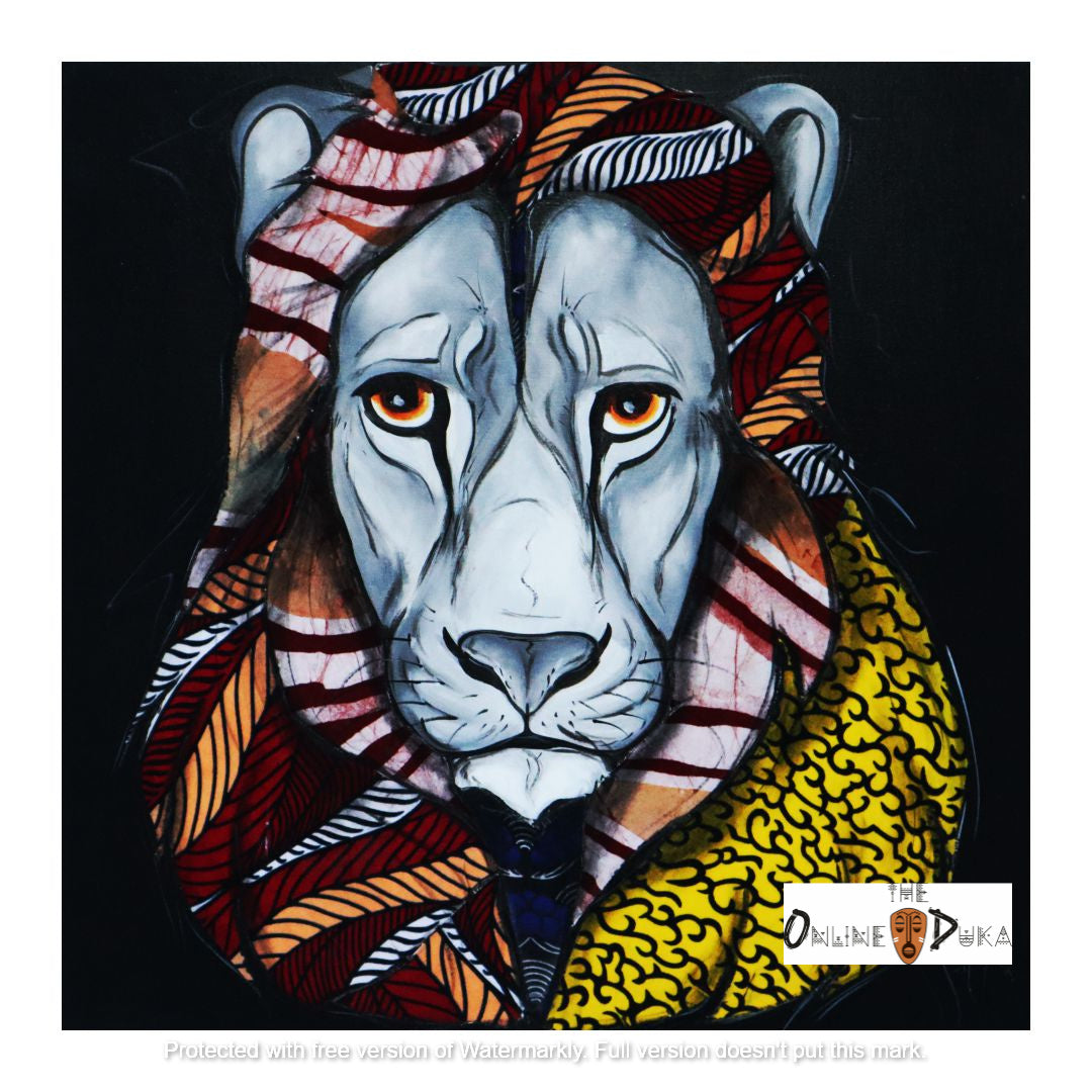 Paintings from Tanzania with Kitenge Mixed