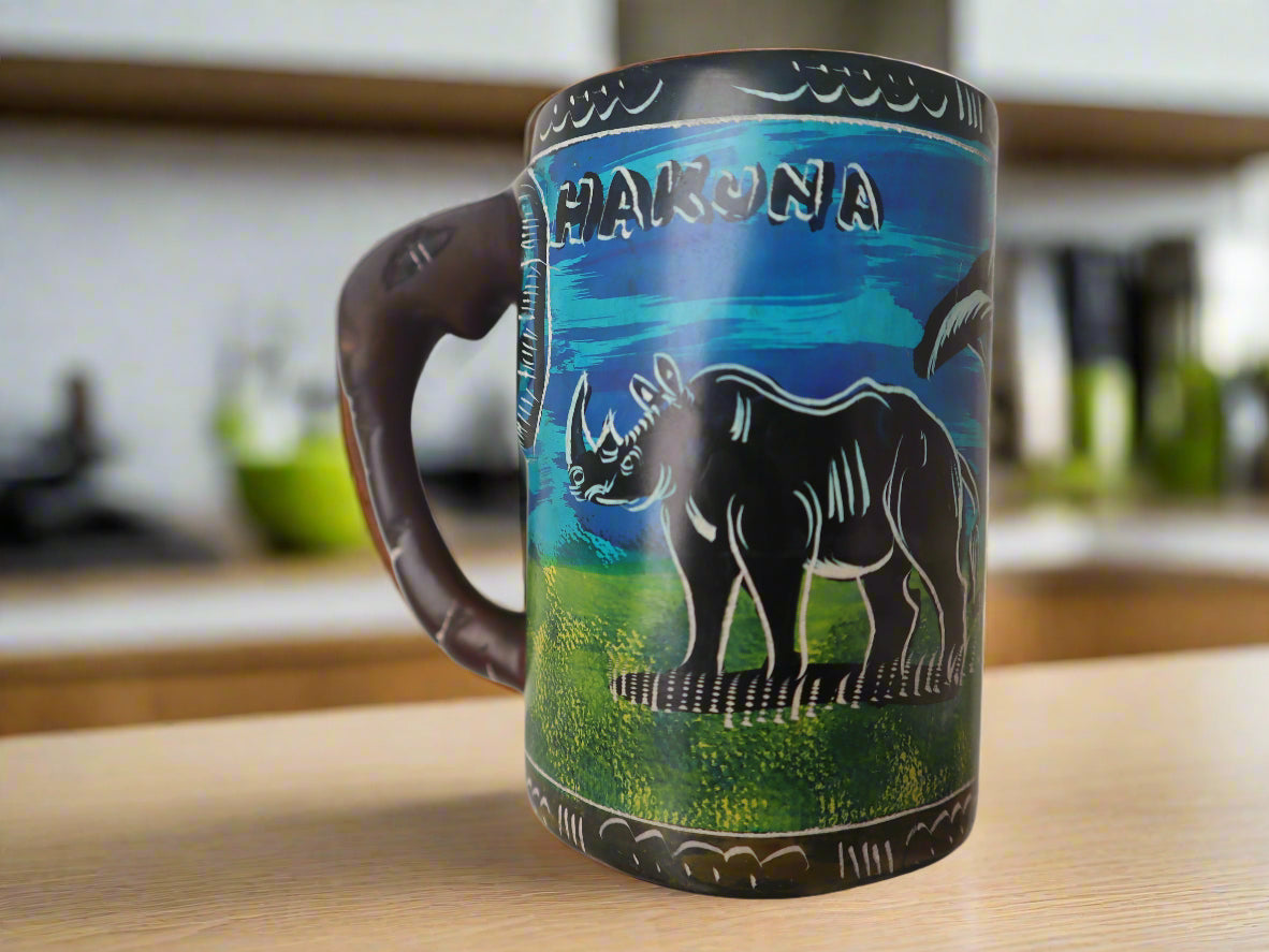 Safari Soapstone Mugs