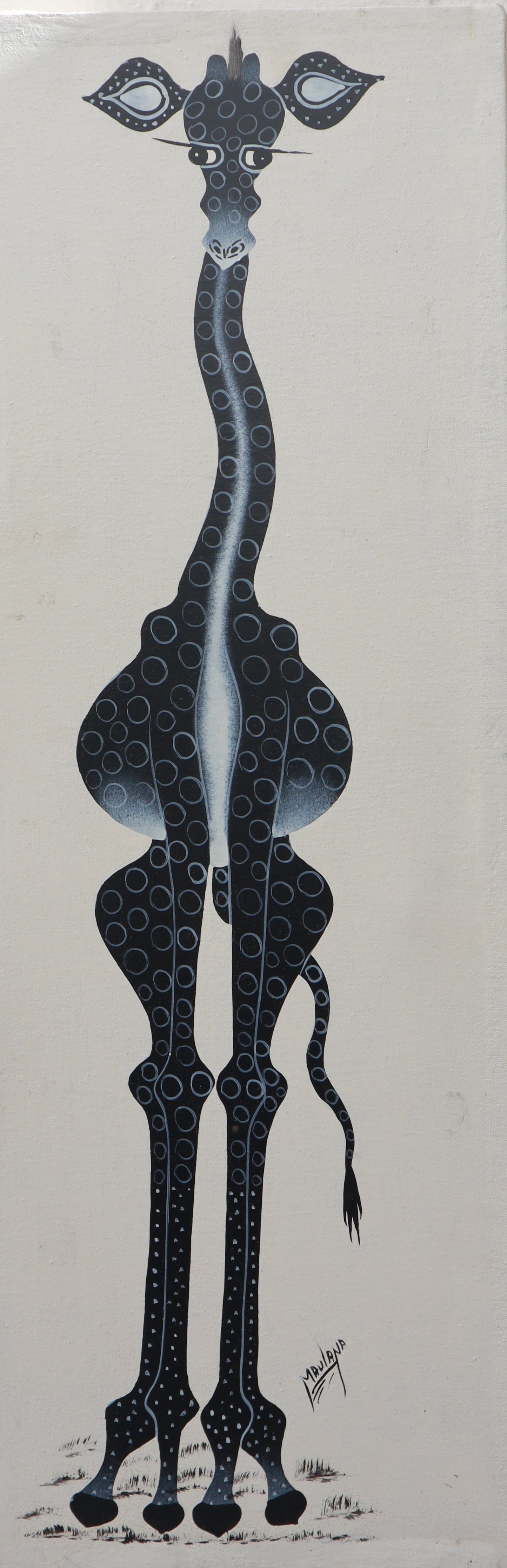 Girraffe Tinga Tinga painting