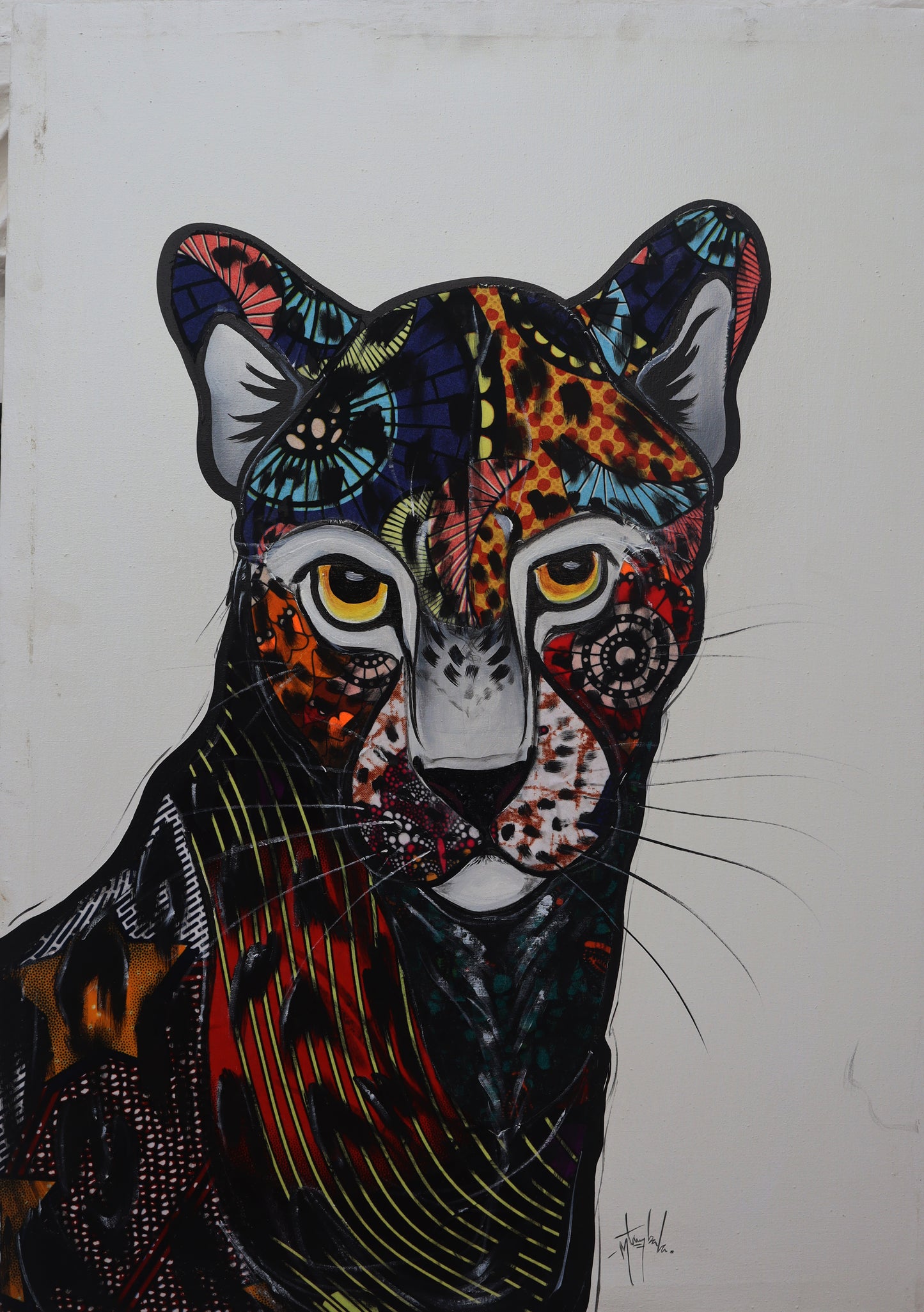 Cat Mosaic Wall Hanging