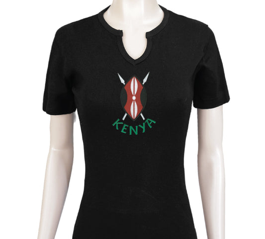 Flag with Kenyan Shield