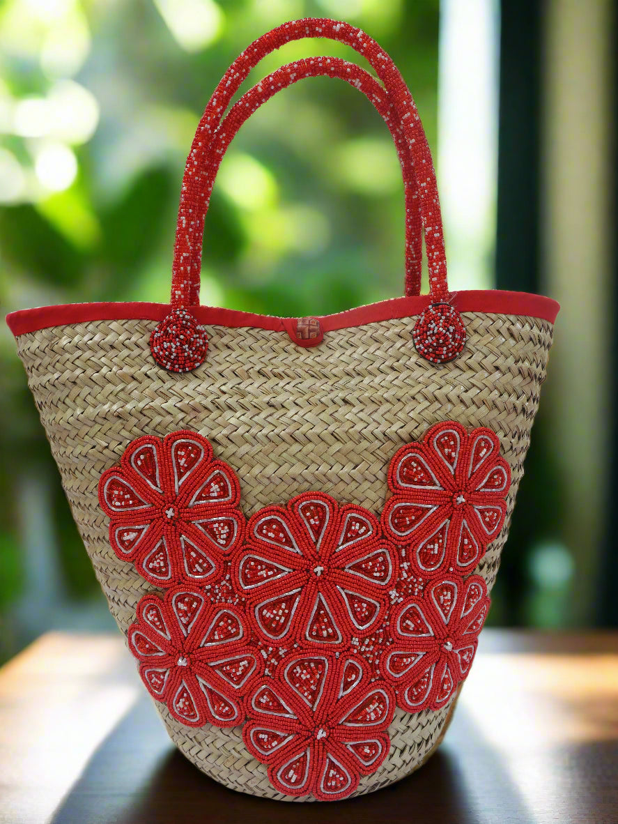 Soko Raffia Shopping Bag