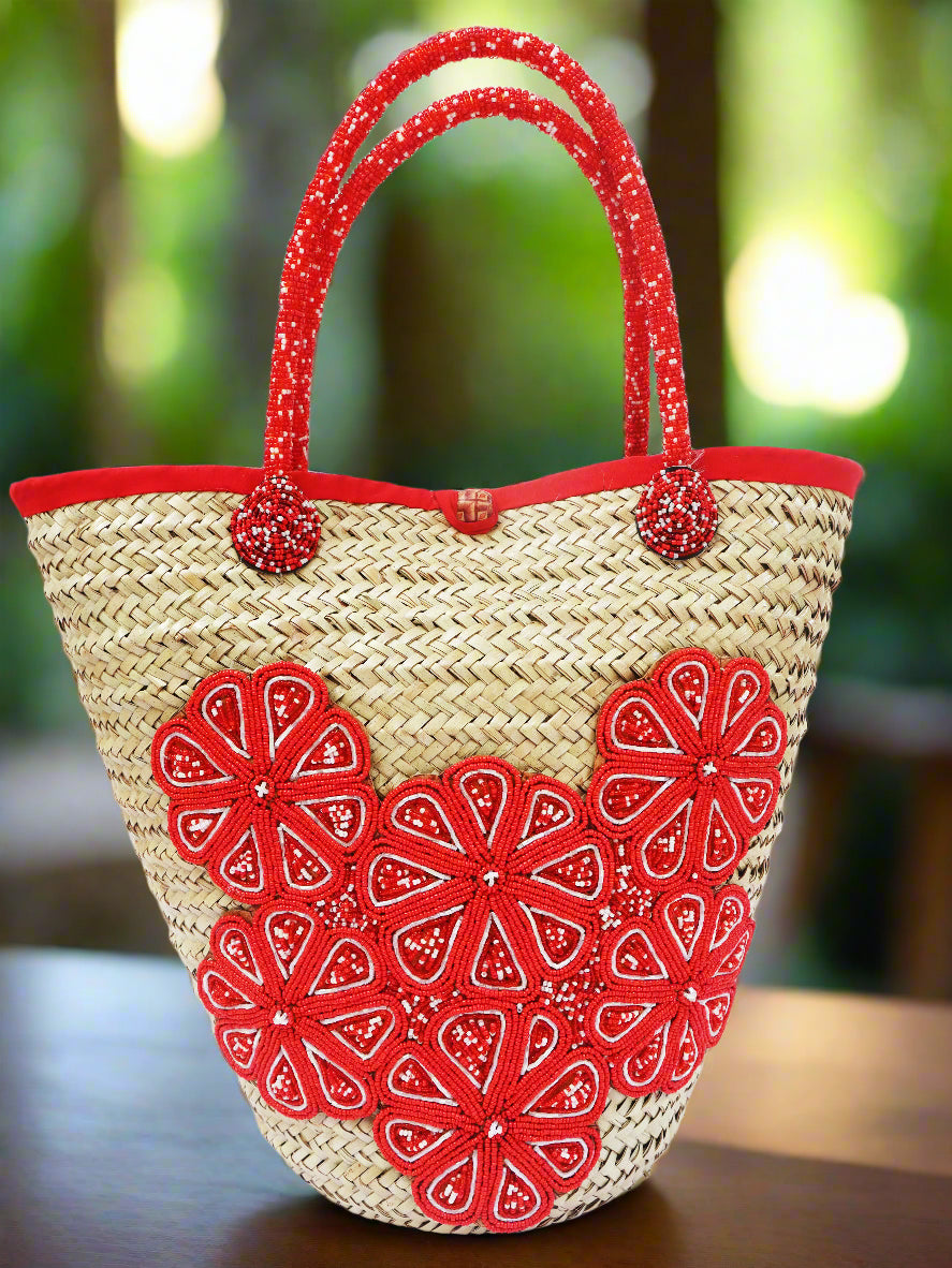 Soko Raffia Shopping Bag