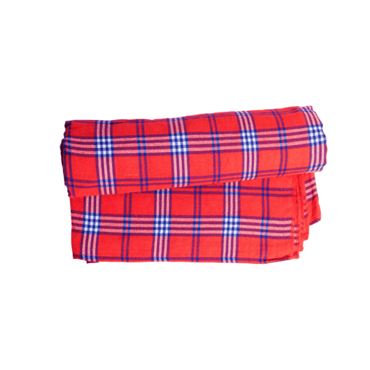 Maasai Shuka with inlaid soft blanket