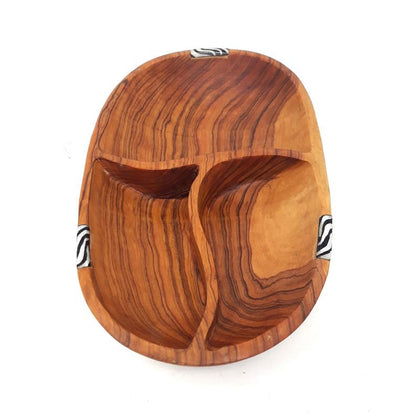 Salad wooden bowl